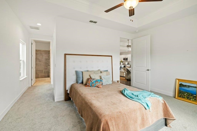 4468 River Breeze Ln, Tallahassee, FL 32303 - carpeted bedroom with baseboards and a ceiling fan