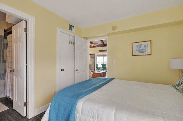1195 Alligator Dr, Alligator Point, FL 32346 - bedroom featuring a closet and baseboards