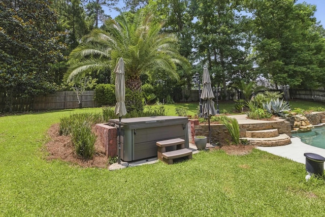 9227 Shoal Creek Dr, Tallahassee, FL 32312 - view of yard featuring a hot tub