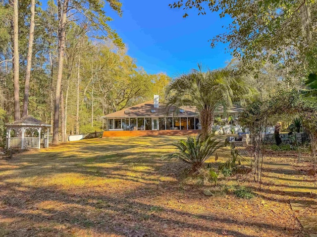 2825 Turkey Hill Trl, Tallahassee, FL 32312 - exterior space with a gazebo