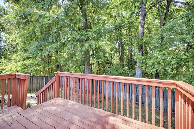 8504 Hannary Cir, Tallahassee, FL 32312 - wooden terrace with a fenced backyard