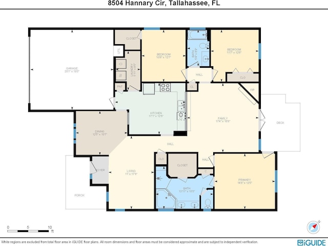 8504 Hannary Cir, Tallahassee, FL 32312 - view of layout