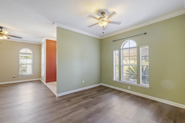8504 Hannary Cir, Tallahassee, FL 32312 - unfurnished room featuring ceiling fan, wood finished floors, and a healthy amount of sunlight
