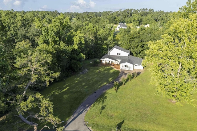 6611 Crooked Creek Rd, Tallahassee, FL 32311 - aerial overview of property's location with a heavily wooded area