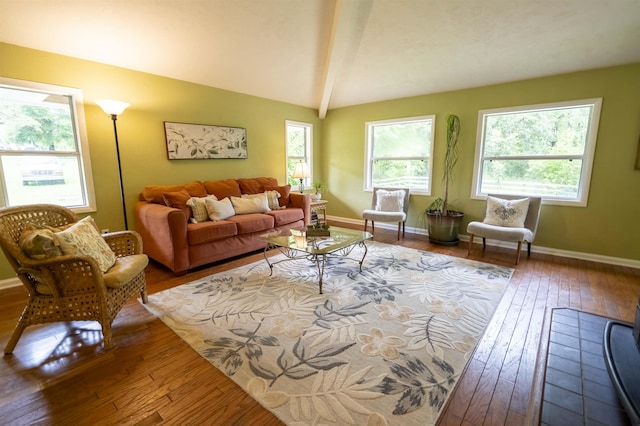 6611 Crooked Creek Rd, Tallahassee, FL 32311 - living area with hardwood / wood-style floors and baseboards
