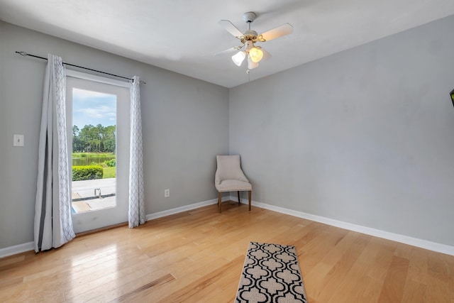 6509 Alan A Dale Trl, Tallahassee, FL 32309 - unfurnished room featuring light wood-style flooring and ceiling fan
