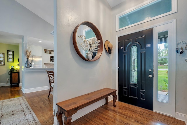 6509 Alan A Dale Trl, Tallahassee, FL 32309 - foyer entrance featuring wood finished floors and a high ceiling