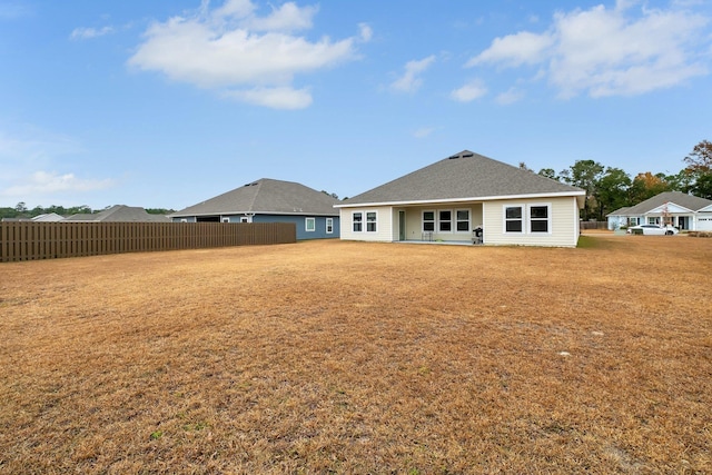 view of rear view of property