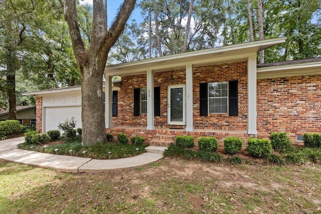 ranch-style home with a garage