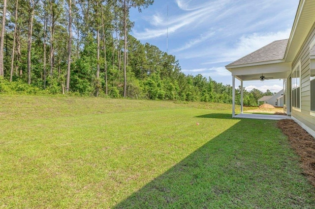 8451 Hickory Branch Trl, Tallahassee, FL 32312 - view of grassy yard featuring a ceiling fan