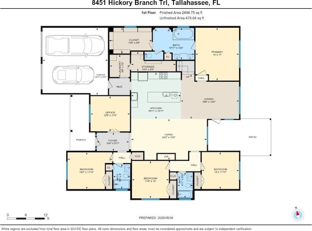 8451 Hickory Branch Trl, Tallahassee, FL 32312 - view of room layout