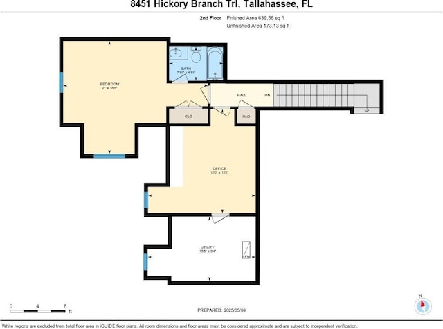 8451 Hickory Branch Trl, Tallahassee, FL 32312 - view of property floor plan