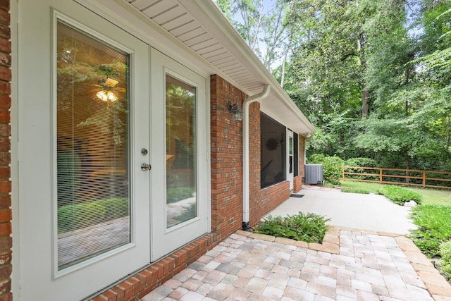 3540 Trillium Ct, Tallahassee, FL 32312 - view of patio with french doors