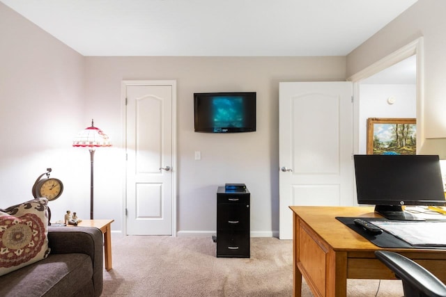 3540 Trillium Ct, Tallahassee, FL 32312 - home office featuring light carpet and baseboards