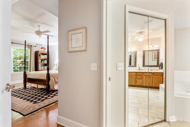 3540 Trillium Ct, Tallahassee, FL 32312 - hall with baseboards