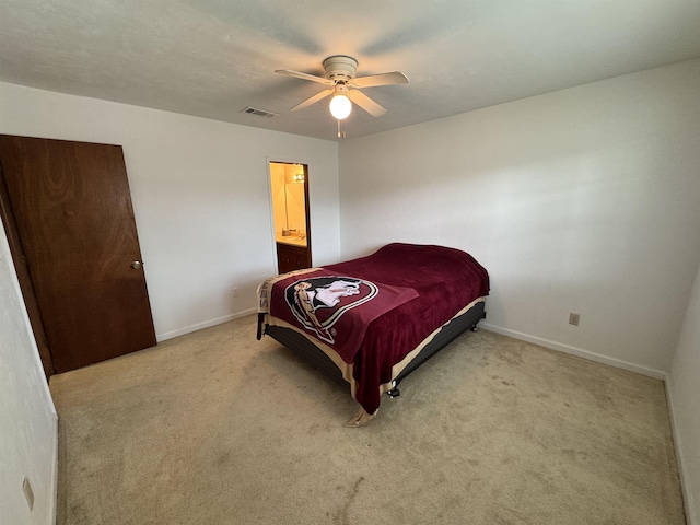 1108 Green Tree Ct Unit 1, Tallahassee, FL 32304 - bedroom featuring carpet flooring, ceiling fan, and ensuite bathroom