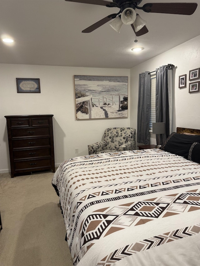 1838 Fernando Ln, Tallahassee, FL 32303 - bedroom with carpet and ceiling fan