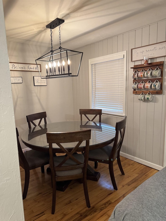 1838 Fernando Ln, Tallahassee, FL 32303 - dining room featuring wood finished floors and a chandelier