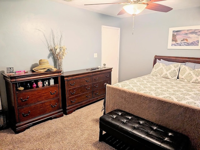 3137 Huttersfield Cir, Tallahassee, FL 32303 - bedroom featuring light carpet and a ceiling fan