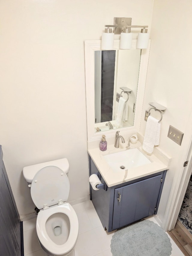 3137 Huttersfield Cir, Tallahassee, FL 32303 - half bathroom with vanity and tile patterned floors
