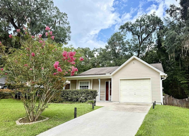 3137 Huttersfield Cir, Tallahassee, FL 32303 - ranch-style home with an attached garage and concrete driveway