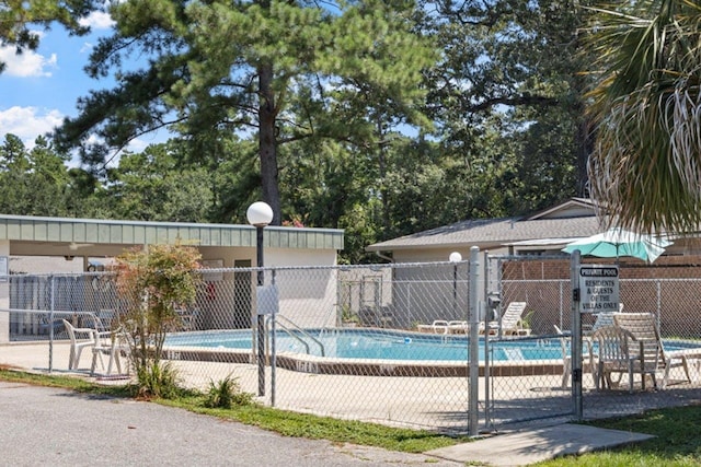 view of pool with a patio area