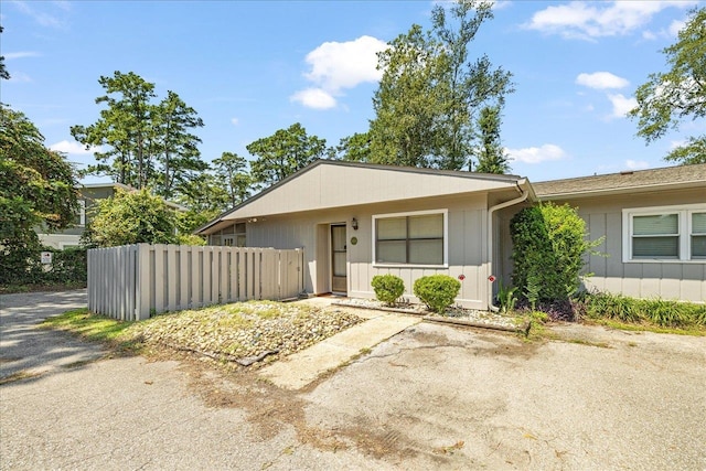 view of ranch-style house