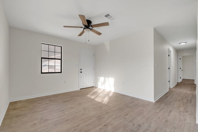 1115 Joe Louis St, Tallahassee, FL 32304 - empty room with light wood-style floors and a ceiling fan