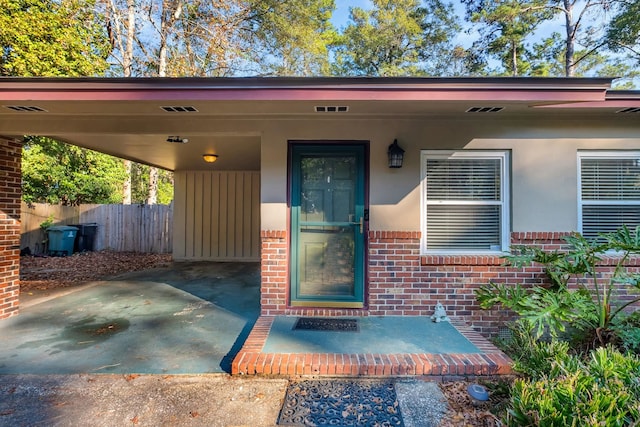 view of entrance to property