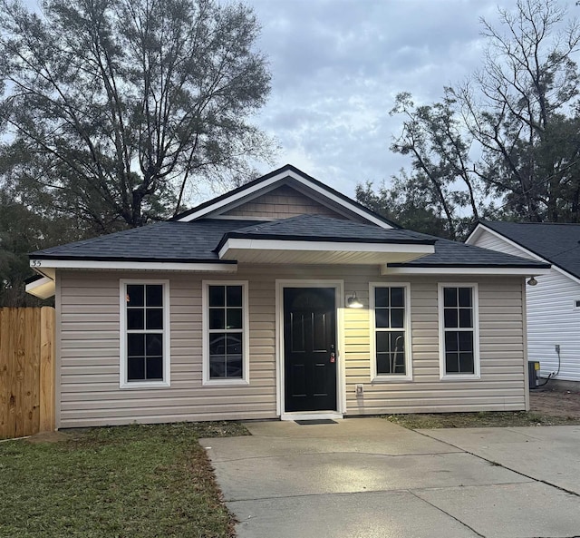 view of bungalow