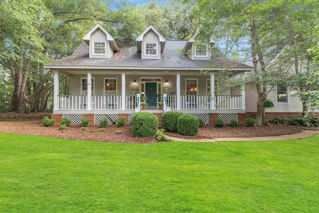 1961 Chatsworth Way, Tallahassee, FL 32309 - cape cod home featuring a porch and a front lawn