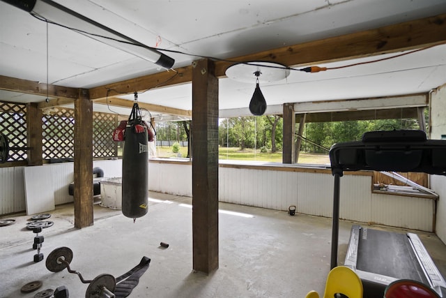 view of exercise room