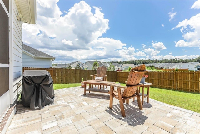 3837 Broadmore Ln, Tallahassee, FL 32308 - view of patio with area for grilling and a residential view
