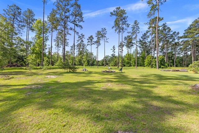 view of community featuring a lawn
