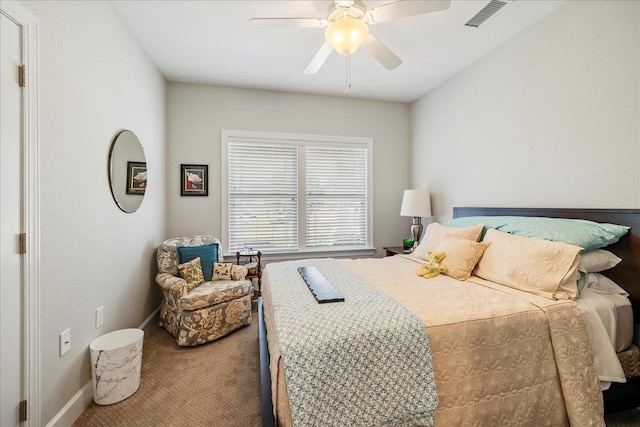 7277 White Clover Ct, Tallahassee, FL 32311 - carpeted bedroom featuring a ceiling fan and baseboards