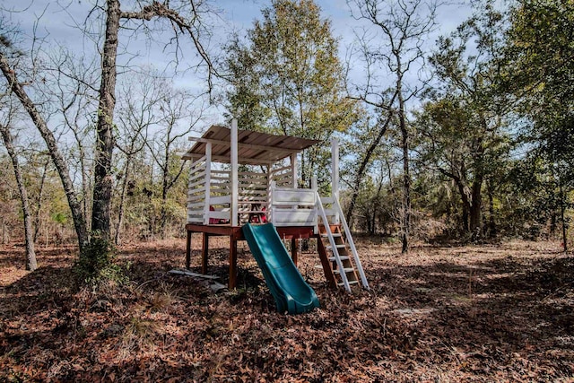 view of jungle gym