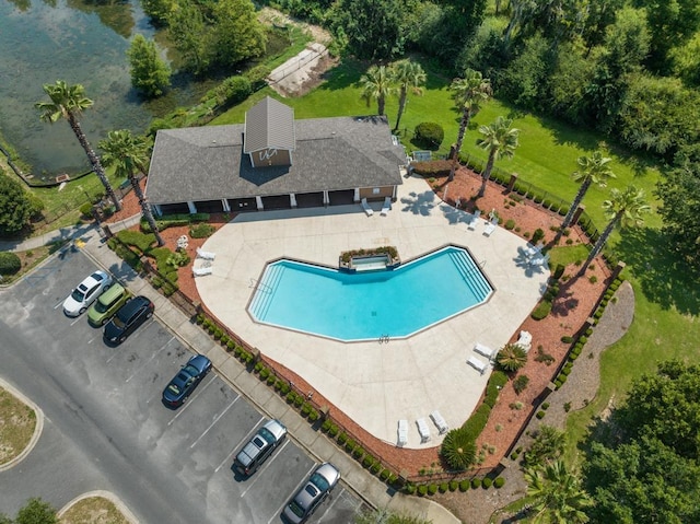 birds eye view of property