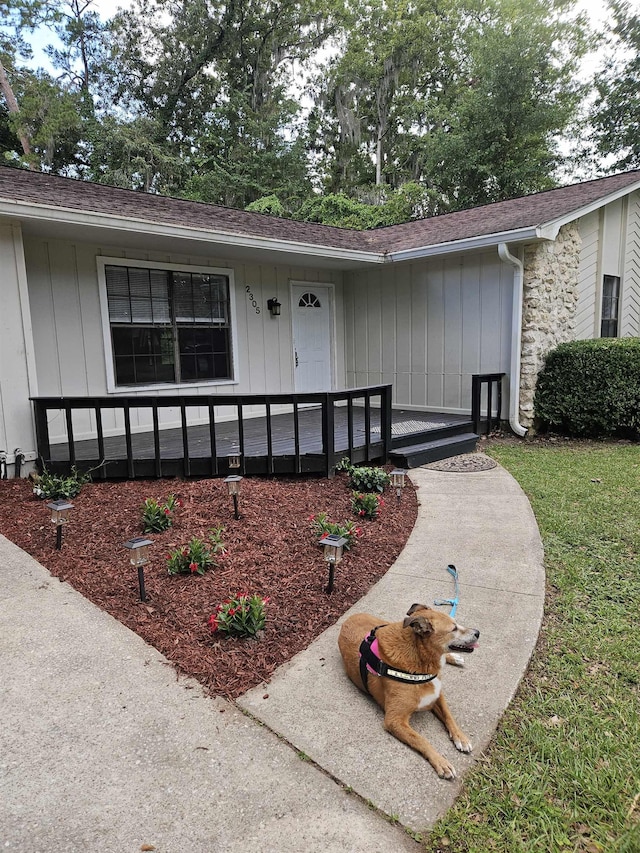 2305 Carrick Ct, Tallahassee, FL 32309 - property entrance featuring covered porch