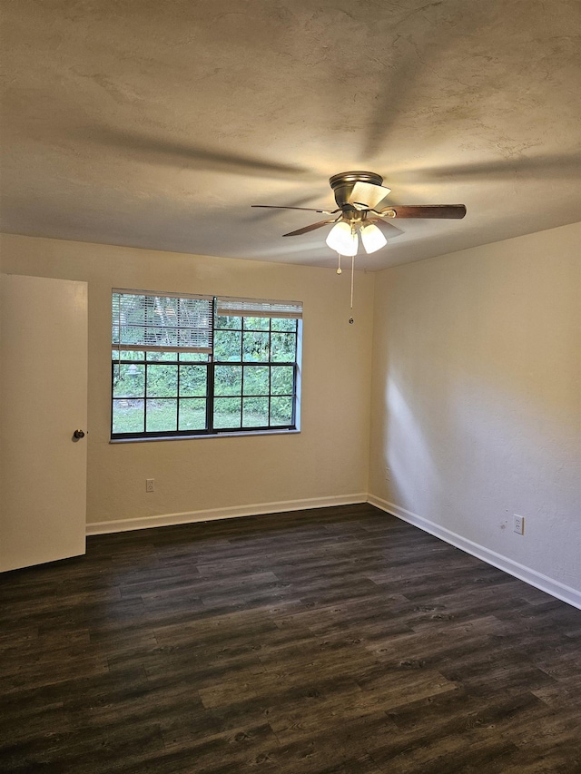 2305 Carrick Ct, Tallahassee, FL 32309 - spare room featuring dark wood-type flooring and ceiling fan