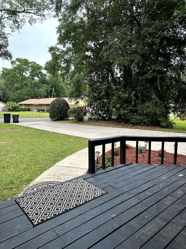 2305 Carrick Ct, Tallahassee, FL 32309 - deck featuring a yard