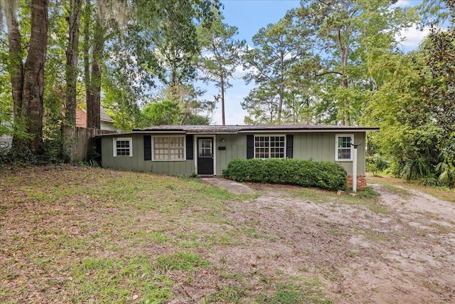 view of ranch-style home