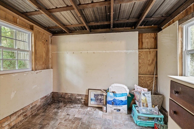 view of storage area