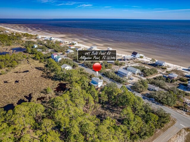 641 Bald Point Rd, Alligator Point, FL 32346 - aerial view of a nearby body of water