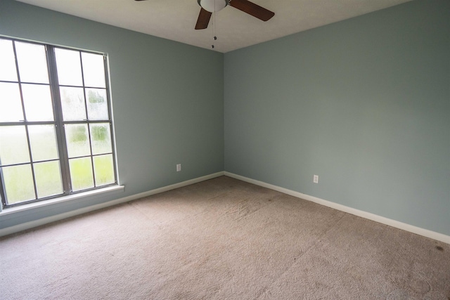 1553 Goodwood Dr, Tallahassee, FL 32308 - carpeted spare room featuring a ceiling fan, healthy amount of natural light, and baseboards