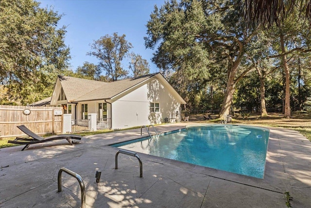 view of pool with a patio