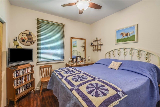 24064 Lanier St, Tallahassee, FL 32310 - bedroom featuring wood finished floors, ceiling fan, and baseboards
