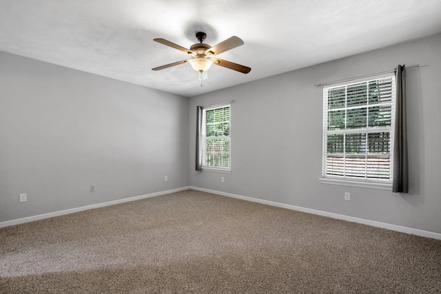 7326 Hollis St, Tallahassee, FL 32312 - carpeted spare room with ceiling fan and baseboards