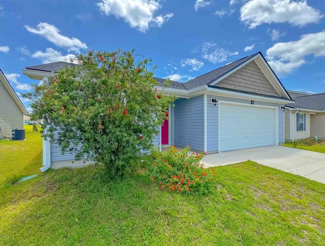 4641 Rivers Landing Way, Tallahassee, FL 32303 - single story home with concrete driveway, an attached garage, and a front yard