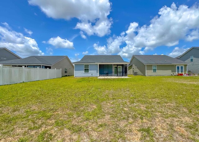4641 Rivers Landing Way, Tallahassee, FL 32303 - back of house featuring a sunroom