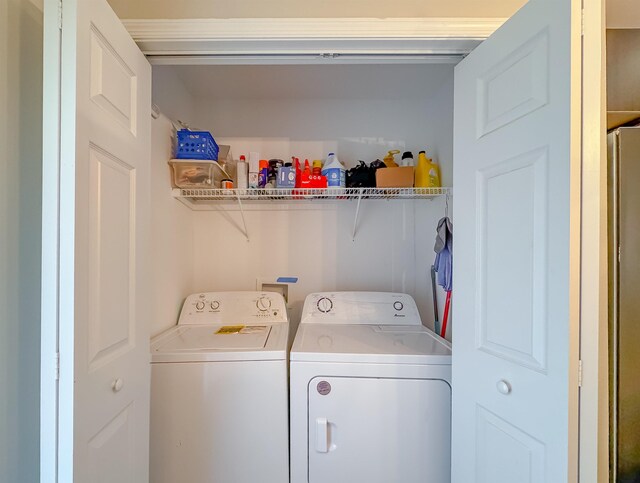 4641 Rivers Landing Way, Tallahassee, FL 32303 - laundry room with separate washer and dryer